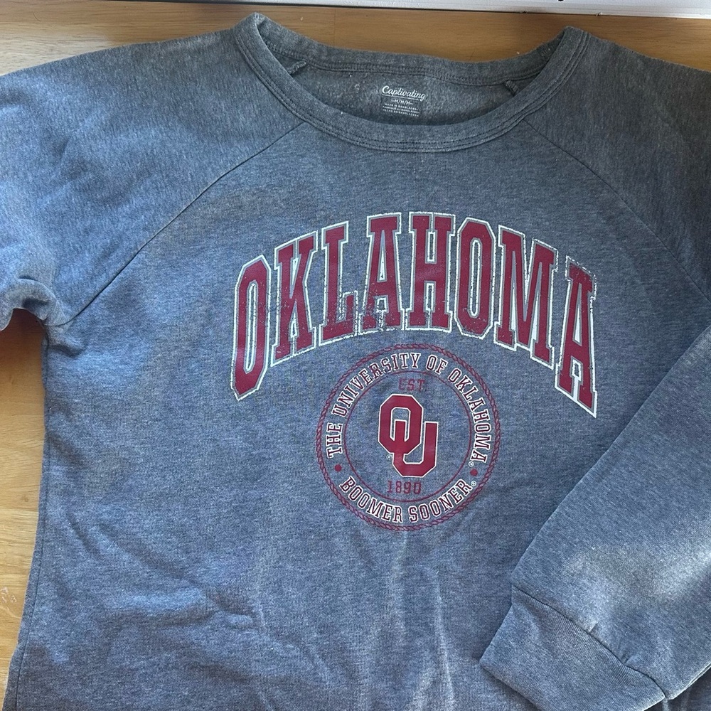 Gray Oklahoma Sweatshirt
